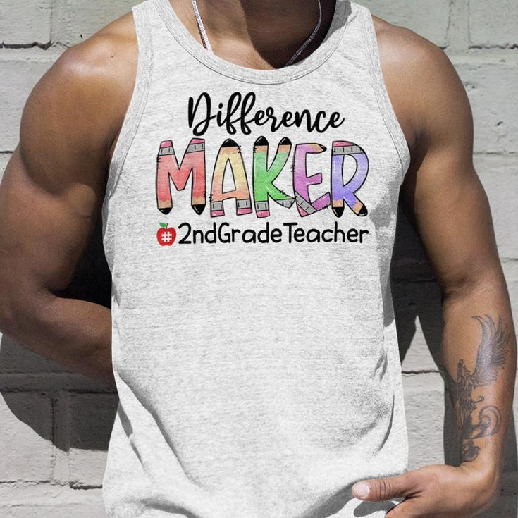 2Nd Grade Teacher Life Difference Maker Unisex Tank Top Gifts for Him