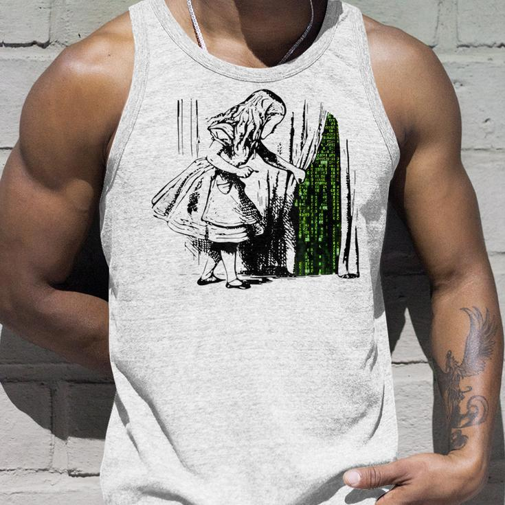 Alice In Matrix Land Programmer Tank Top Gifts for Him
