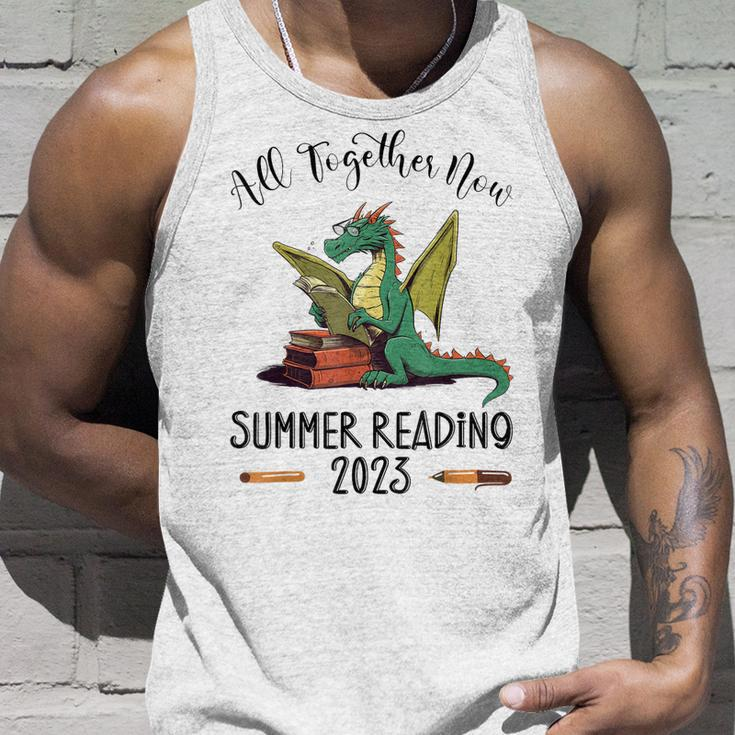 All Together Now Summer Reading 2023 Book Dragon Read Book Unisex Tank Top Gifts for Him