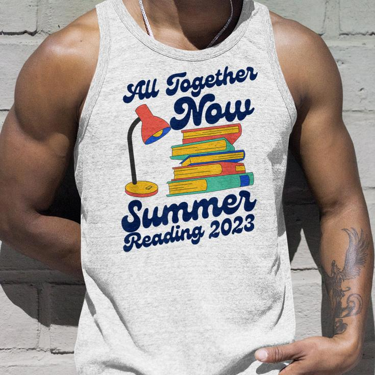 All Together Now Summer Reading 2023 Funny Lover Books Unisex Tank Top Gifts for Him