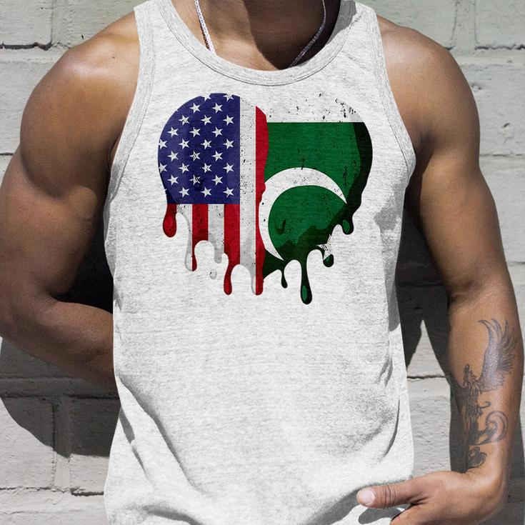 American Pakistani Heritage Month Pakistan Flag Heart Unisex Tank Top Gifts for Him