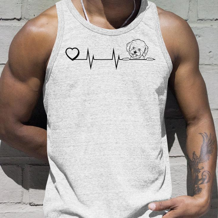 Bichon Frise Heartbeat Dog Breed Bichon Frise Heart Unisex Tank Top Gifts for Him