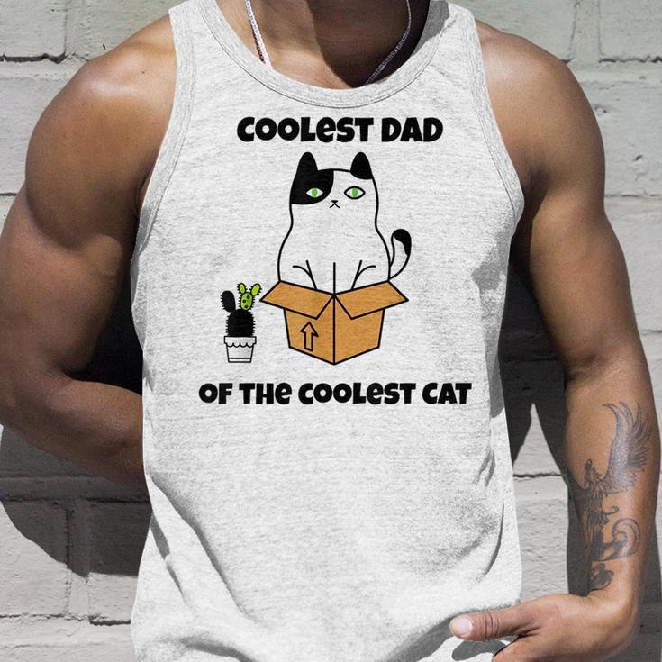 Coolest Dad Of The Coolest Cat Fathers Day Gift Cat Lover Unisex Tank Top Gifts for Him