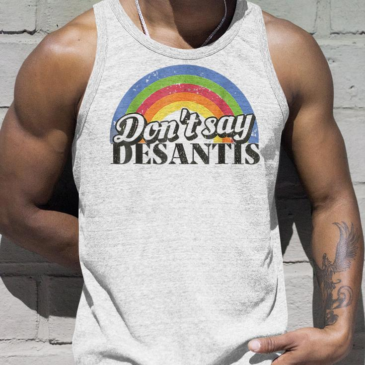 Dont Say Desantis Florida Say Gay Lgbtq Pride Month 2023 Unisex Tank Top Gifts for Him