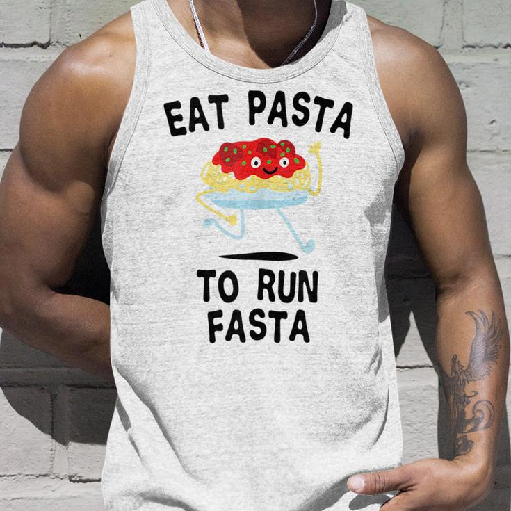 Eat Pasta To Run Fasta Italian Food Noodles Spaghetti Unisex Tank Top Gifts for Him