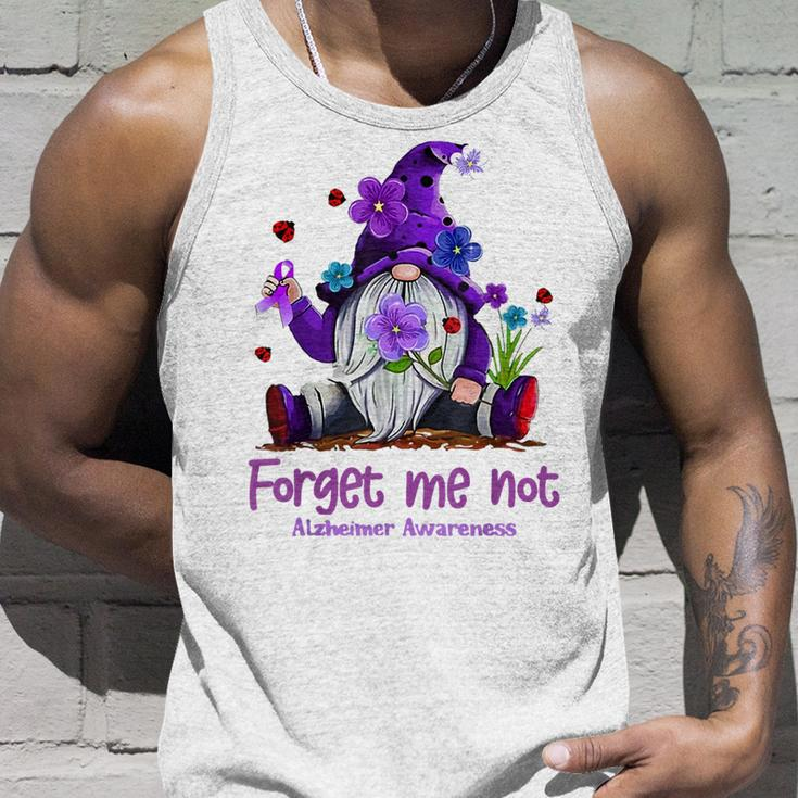 Forget Purple Gnome Me Not Purple Alzheimer's Awareness Tank Top Gifts for Him