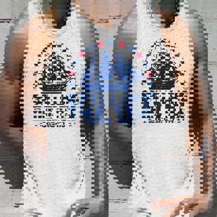 Fourth Of July Spilling The Tea Since 1773 4Th Of July Tank Top Gifts for Him