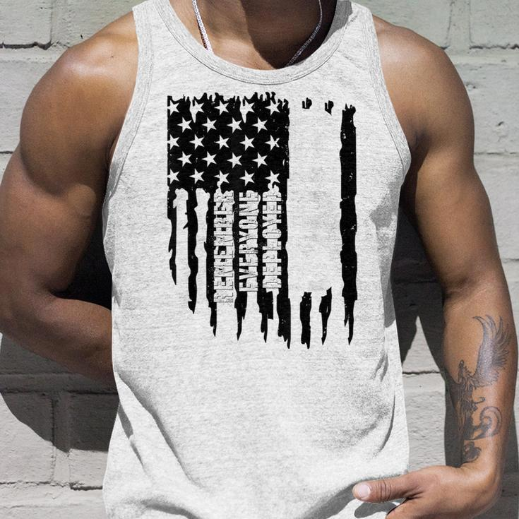 On Friday We Wear Red Friday Military Support Troops Us Flag Military Tank Top Gifts for Him