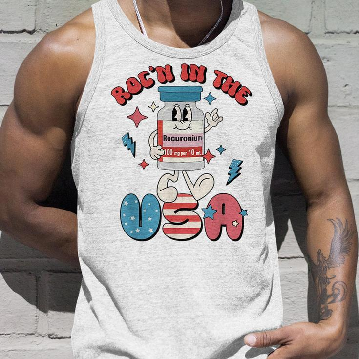 Funny Retro Vial Rocn In The Usa Happy 4Th Of July Vibes Unisex Tank Top Gifts for Him