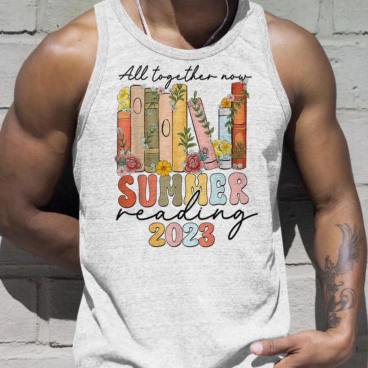 Funny Summer All Together Now Reading 2023 Library Books Unisex Tank Top Gifts for Him
