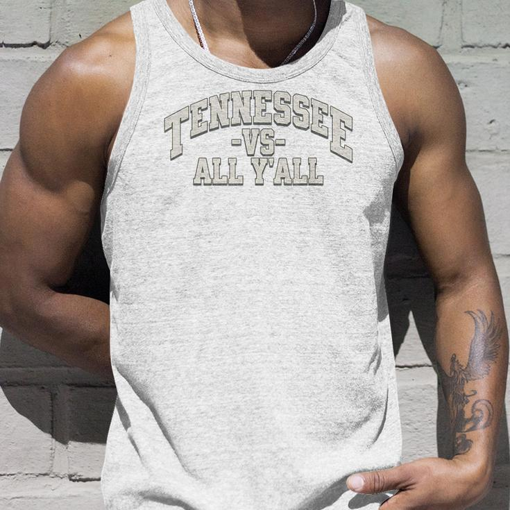 Tennessee -Vs- All Yall Knoxville Tn Orange Tank Top Gifts for Him
