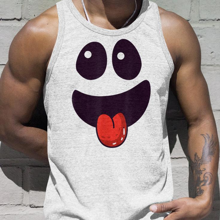 Ghost Scary Face Lazy Halloween Costume Tank Top Gifts for Him