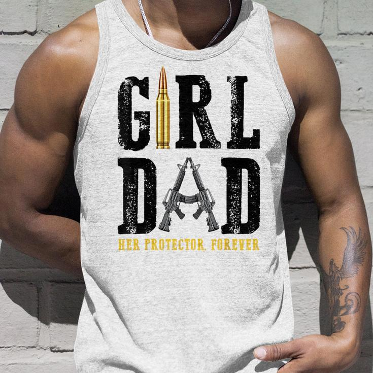 Girl Dad Her Protector Forever Father Of Girls Tank Top Gifts for Him