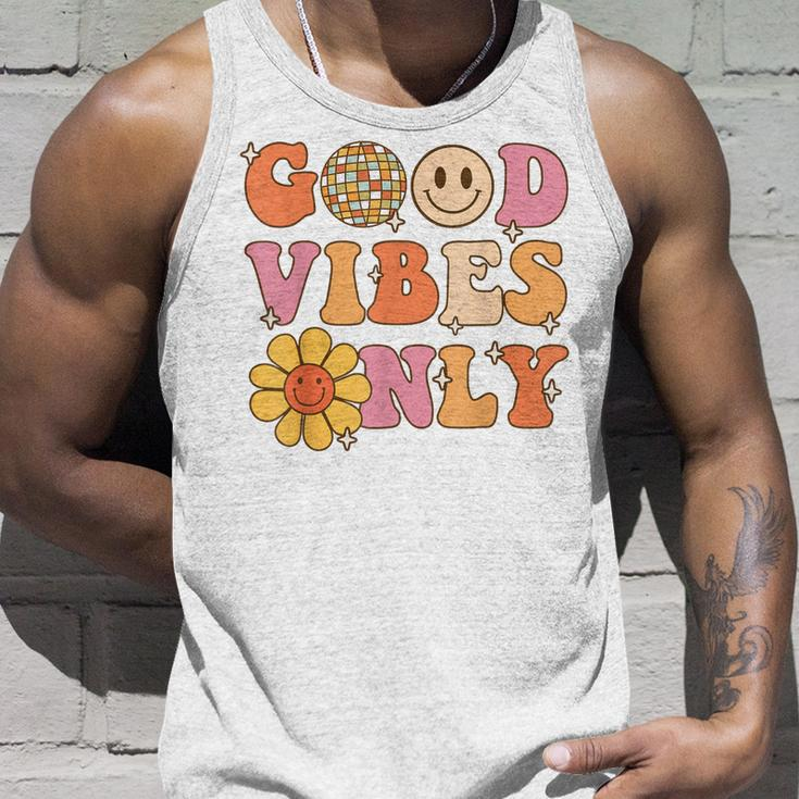 Good Vibes Only Peace Love 60S 70S Tie Dye Groovy Hippie Unisex Tank Top Gifts for Him