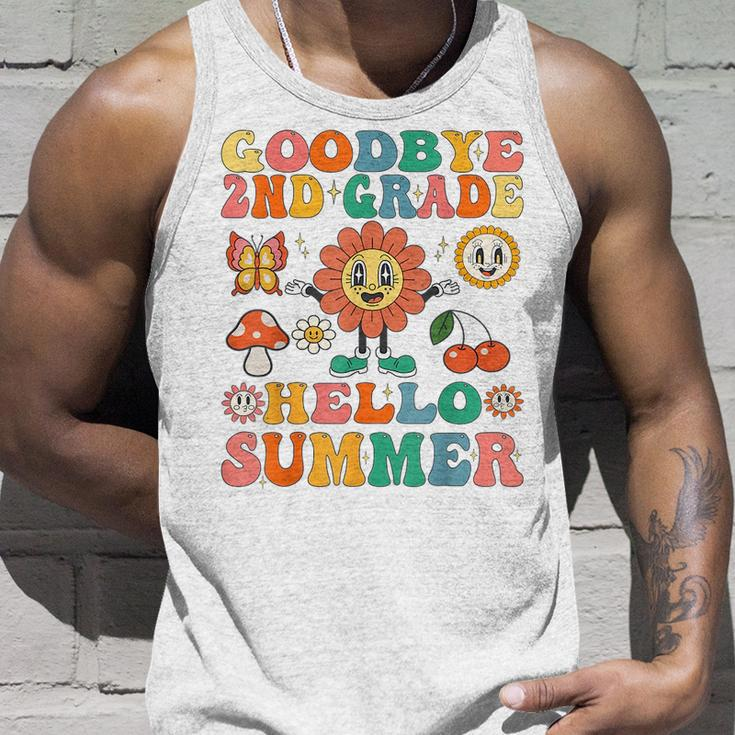 Goodbye 2Nd Grade Hello Summer Groovy Second Grade Graduate Tank Top Gifts for Him