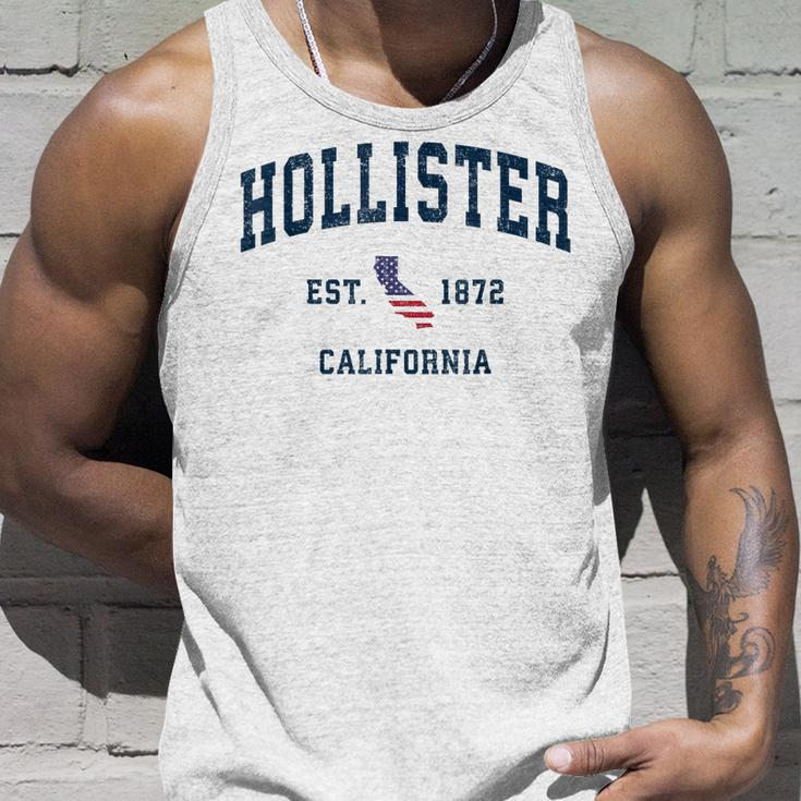 Hollister California Vintage State Usa Flag Athletic Style Unisex Tank Top Gifts for Him