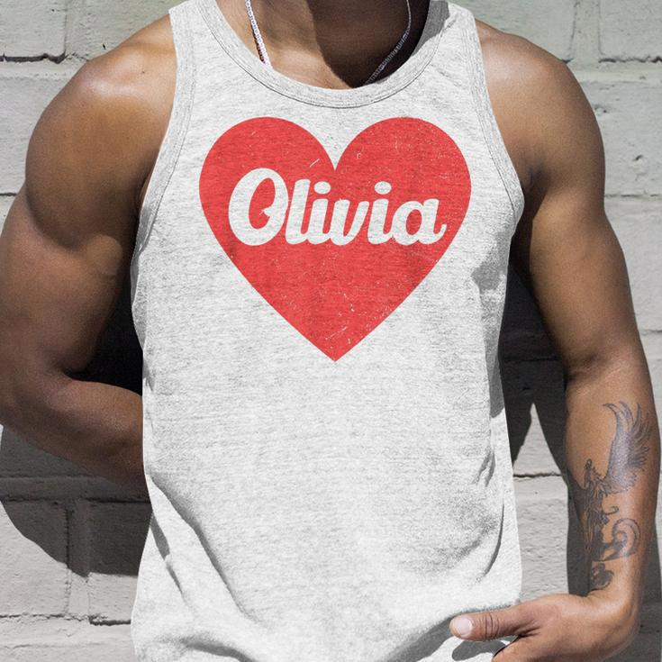 I Heart Olivia First Names And Hearts I Love Olivia Unisex Tank Top Gifts for Him
