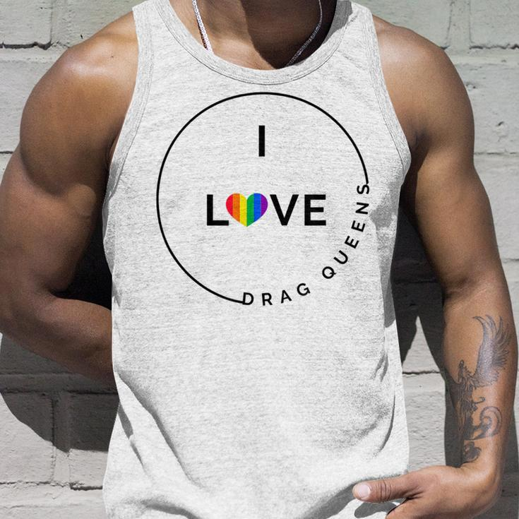 I Love Drag Queens Support Drag Lgbtq Pride Unisex Tank Top Gifts for Him