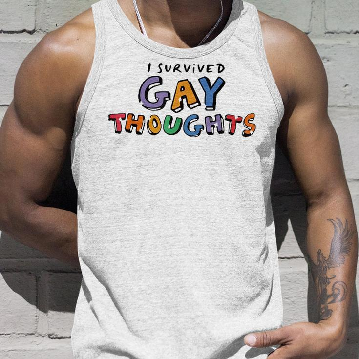 I Survived Gay Thoughts Unisex Tank Top Gifts for Him
