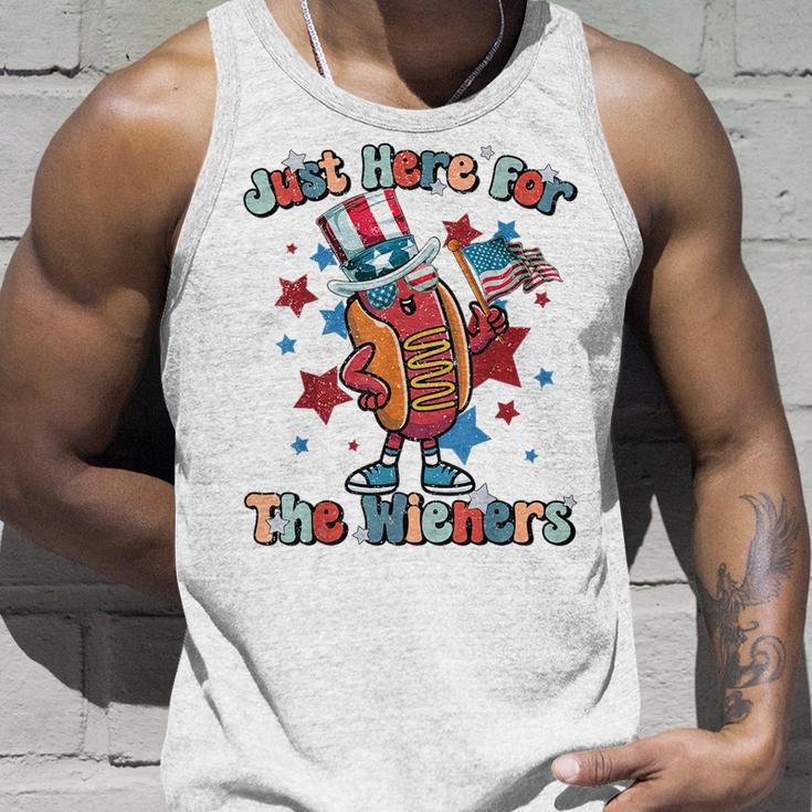 Im Just Here For The Wieners Hot Dog 4Th Of July Men Unisex Tank Top Gifts for Him