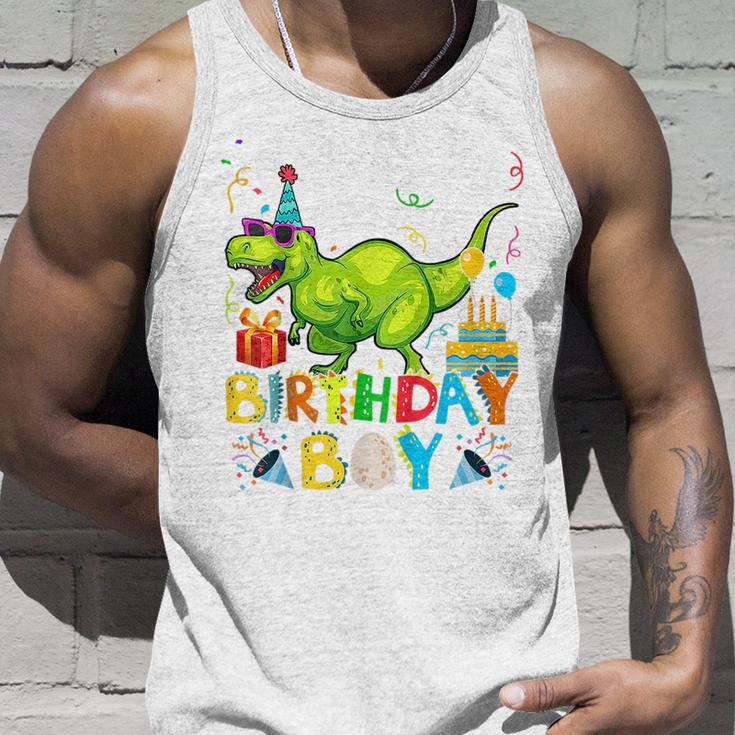 Kids 2 Year Old 2Nd Birthday BoyRex Dinosaur For Boy Unisex Tank Top Gifts for Him
