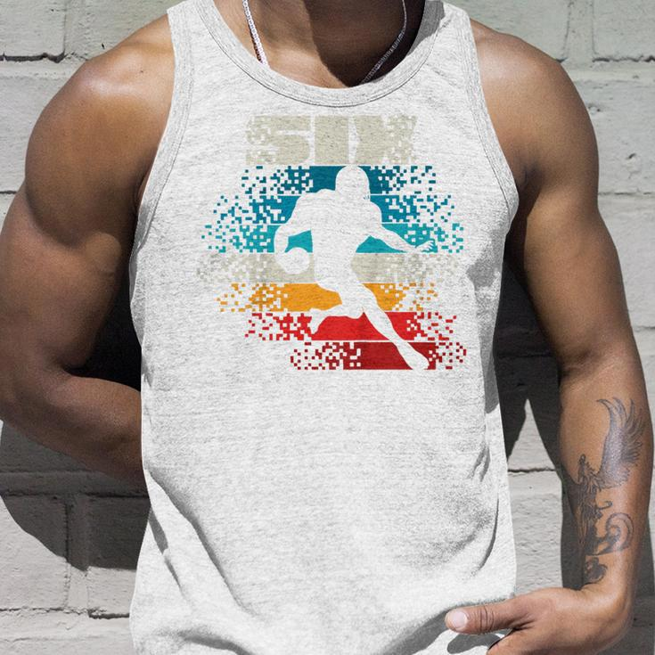 Kids 6 Year Old 6Th Vintage Retro Football Birthday Party Unisex Tank Top Gifts for Him