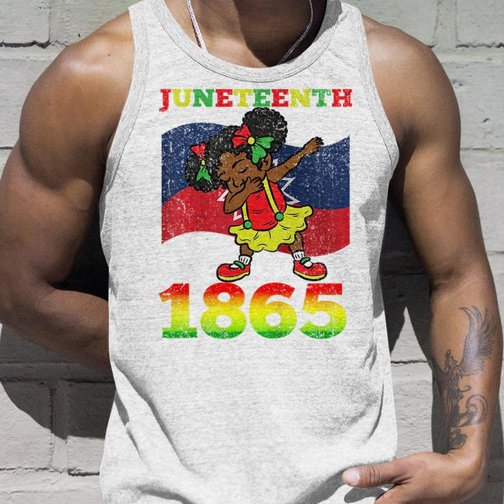 Kids Junenth 1865 Cute Dabbing Black History Afro African Kids Unisex Tank Top Gifts for Him