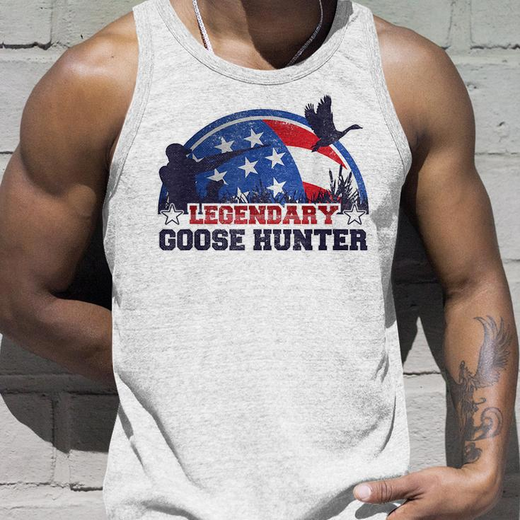 Legendary Goose Hunter American Flag Hunting Unisex Tank Top Gifts for Him