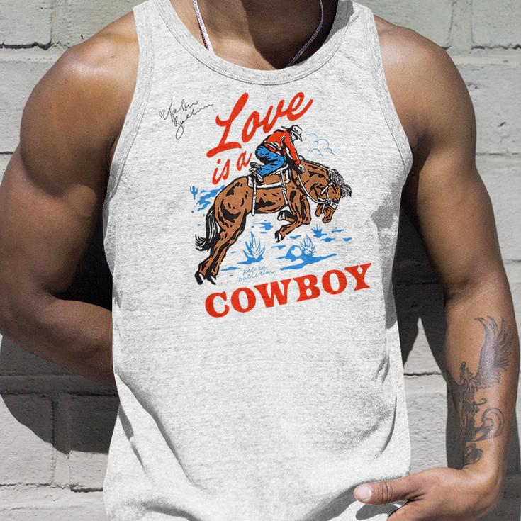 Love Is A Cowboy Gift Love Unisex Tank Top Gifts for Him
