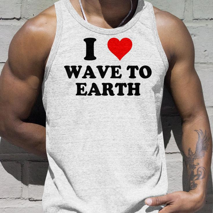 I Love Wave To Earth I Heart Wave To Earth Red Heart Tank Top Gifts for Him