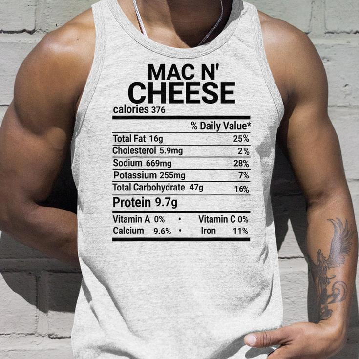 Mac N Cheese Nutrition Fact Thanksgiving Costume Thanksgiving Tank Top Gifts for Him