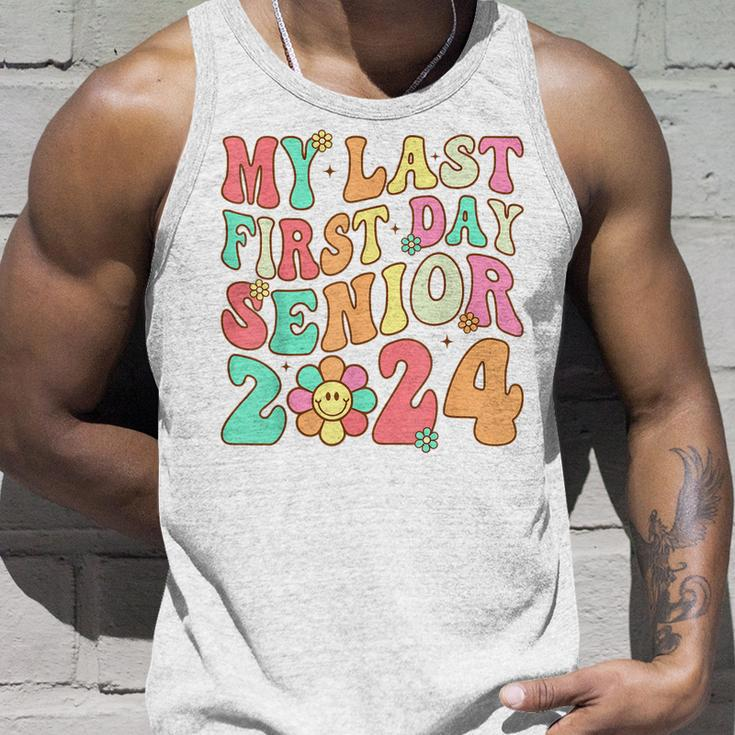 My Last First Day Senior 2024 Class Of 2024 Back To School Unisex Tank Top Gifts for Him