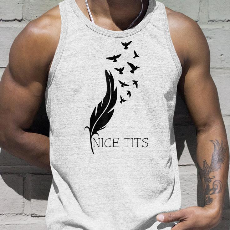 Nice Tits Funny Bird Watching Bird Watching Funny Gifts Unisex Tank Top Gifts for Him