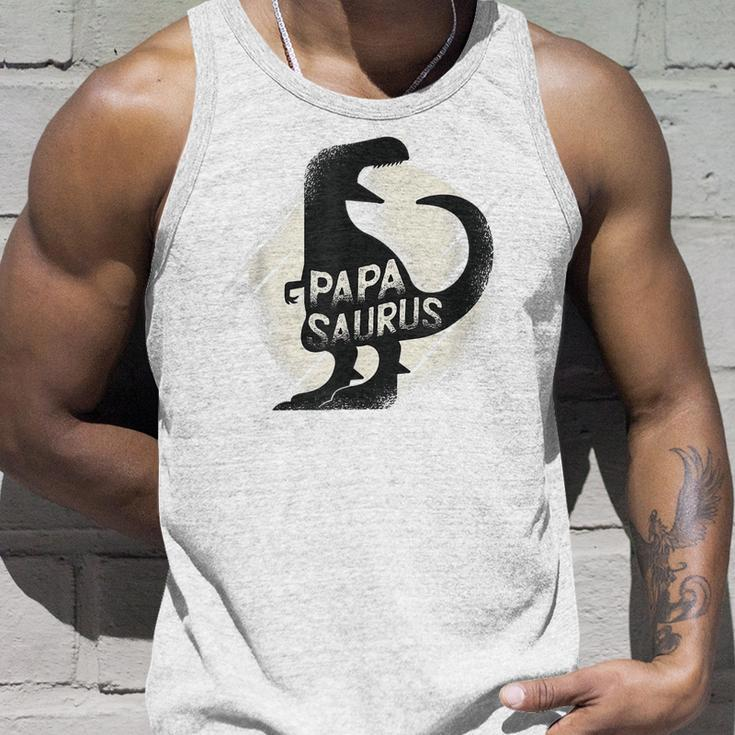 Papasaurus Papa Dinosaur Fathers Day Gifts For Daddy Unisex Tank Top Gifts for Him