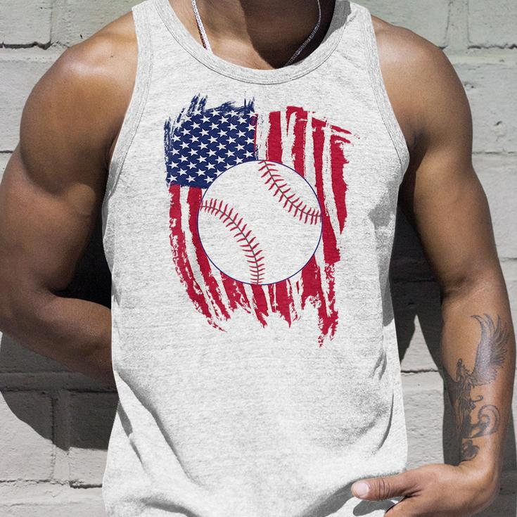 Patriotic Baseball 4Th Of July Men Usa American Flag Boys Patriotic Tank Top Gifts for Him