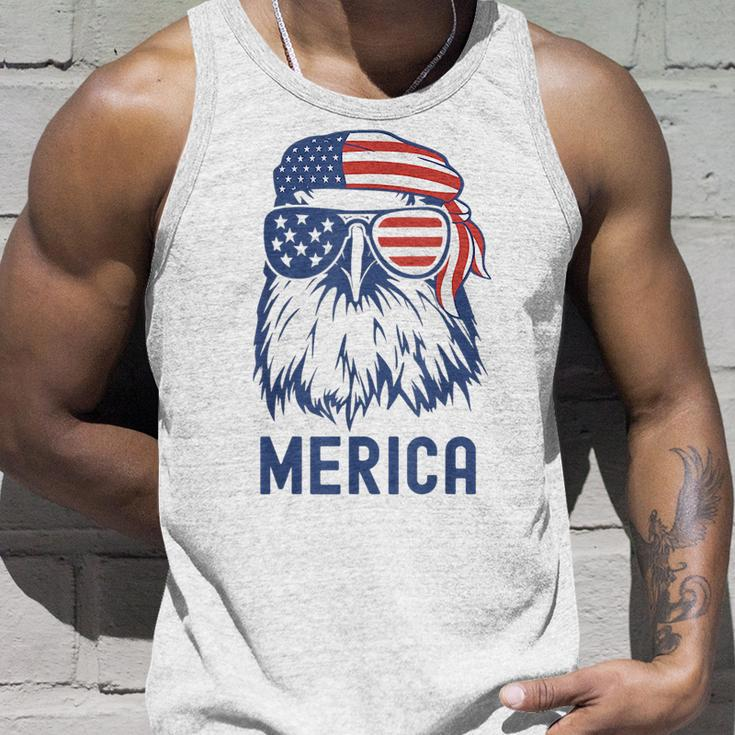 Patriotic Eagle Merica 4Th Of July Sunglasses American Flag Unisex Tank Top Gifts for Him