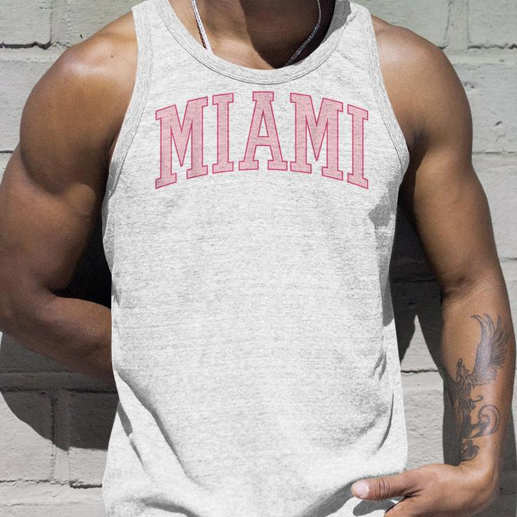 Preppy Miami Cute Pink Unisex Tank Top Gifts for Him