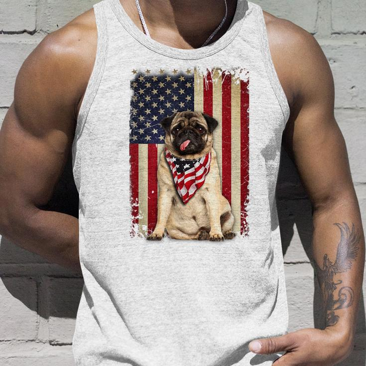 Pug American Flag 4Th Of July Independence Unisex Tank Top Gifts for Him