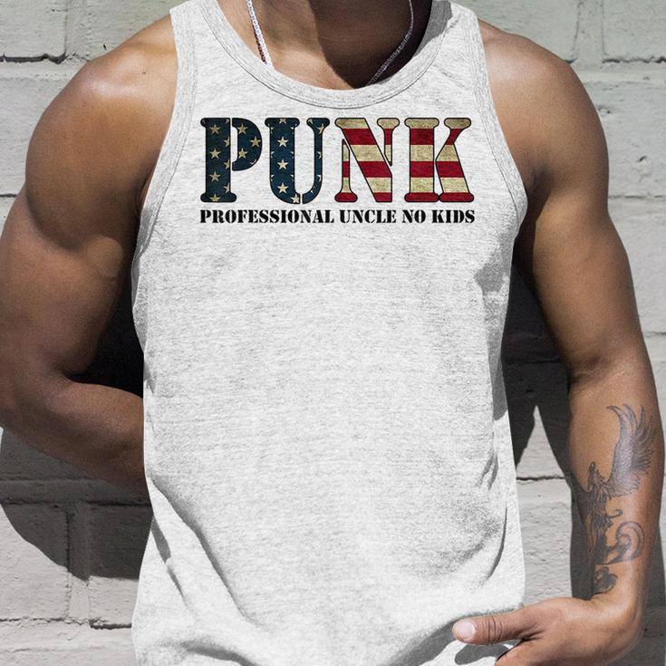 Punk Professional Uncle No Kids Uncle American Flag Tank Top Gifts for Him