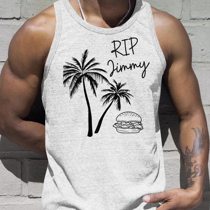 Rest In Peace Jimmy Cheeseburger Palm Trees Tank Top Gifts for Him