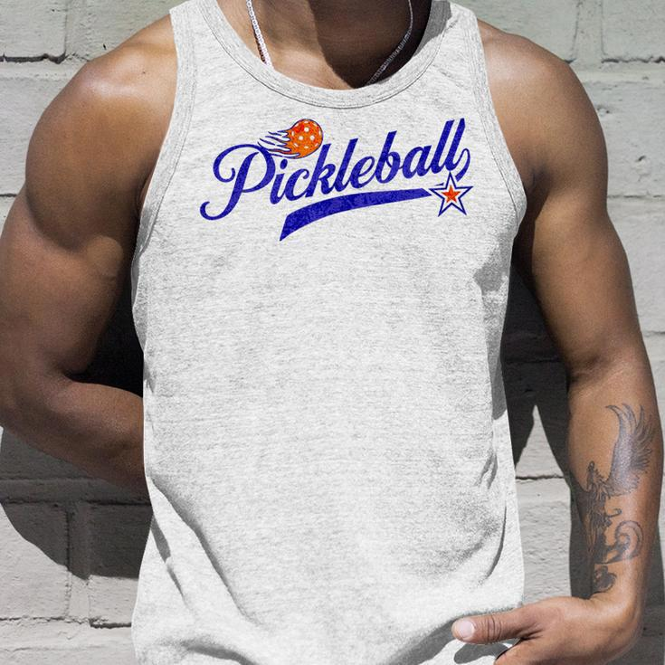 Retro Style Pickle Ball Lovers Pickleball Unisex Tank Top Gifts for Him