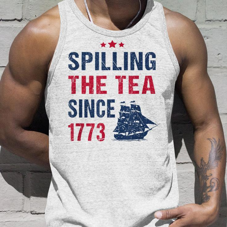 Spilling The Tea Since 1773 Slogan For Patriotic Pride Party Patriotic Tank Top Gifts for Him