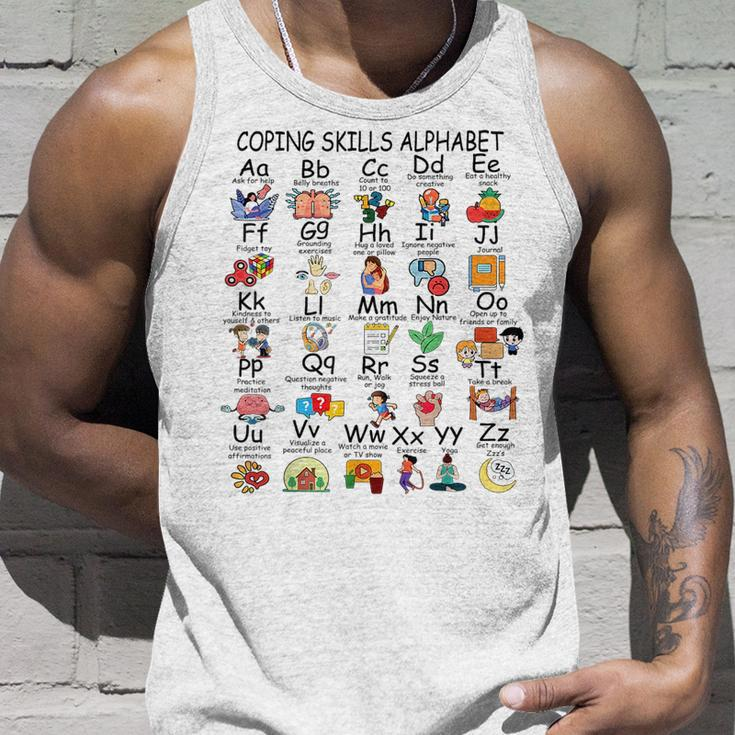 Mental Health Awareness Coping Skills Alphabet Counselor Kid Tank Top Gifts for Him