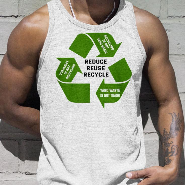 Trash Recycling Waste Unisex Tank Top Gifts for Him