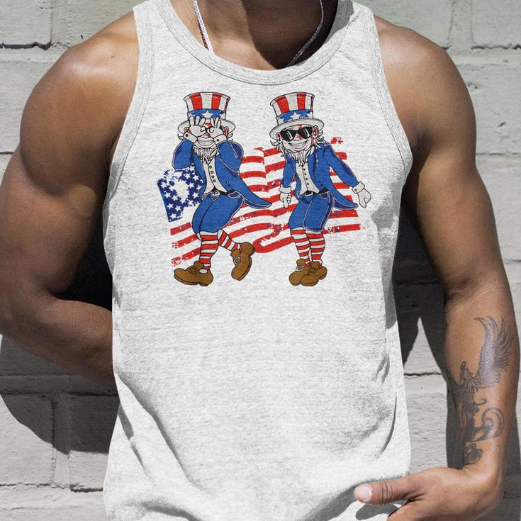 Uncle Sam Griddy 4Th Of July Happy Independence Day 2023 Fun Tank Top Gifts for Him