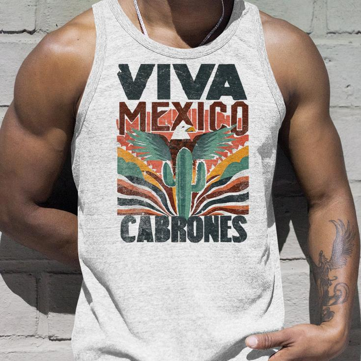 Viva Mexico Cabrones Mexican Independence Tank Top Gifts for Him