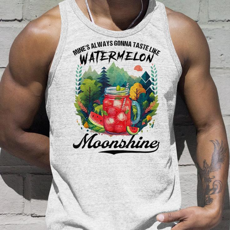 Watermelon Moonshine Retro Country Music Tank Top Gifts for Him