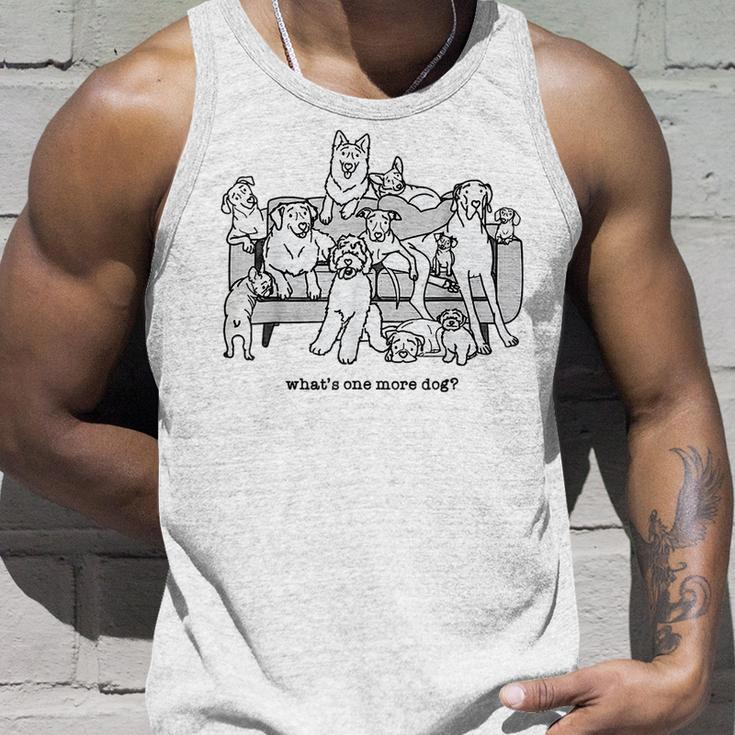 Whats One More Dog Funny Group Dogs Unisex Tank Top Gifts for Him
