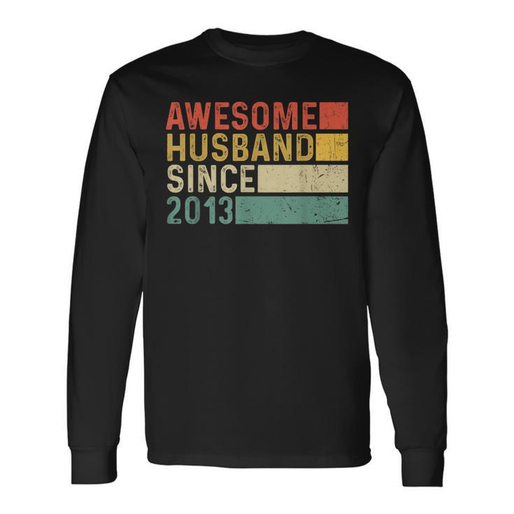 10Th Wedding Anniversary For Him Awesome Husband 2013 Long Sleeve T-Shirt