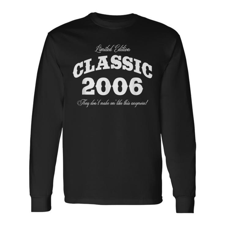 For 14 Year Old Vintage Classic Car 2006 14Th Birthday Long Sleeve T-Shirt